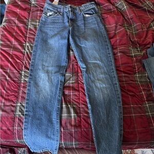 Levi's Women's Middy Straight Leg Blue Jeans